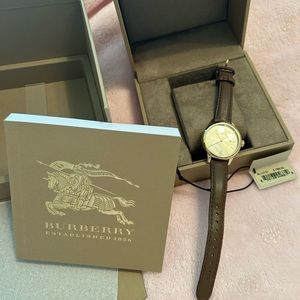 Burberry Gold and Brown Women's Watch